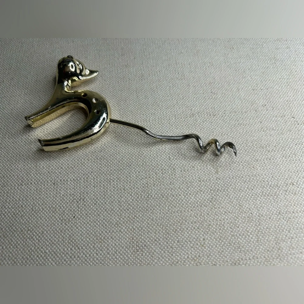 Vintage MCM Cat Kitten Wine Bottle Opener Corkscrew Bar Alcohol